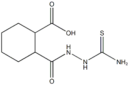 2-{[2-(aminocarbothioyl)hydrazino]carbonyl}cyclohexanecarboxylic acid Struktur