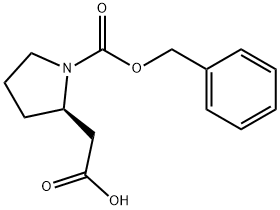 (R)-1-Cbz-2-pyrrolidineacetic acid Struktur