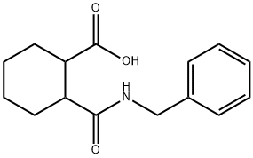 2-[(benzylamino)carbonyl]cyclohexanecarboxylic acid Struktur