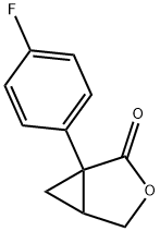 1-(4-fluorophenyl)-3-oxabicyclo[3.1.0]hexan-2-one Struktur