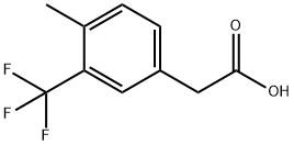 4-Methyl-3-(trifluoromethyl)phenylacetic acid Struktur