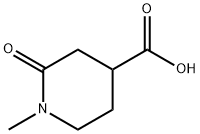 1-METHYL-2-OXOPIPERIDINE-4-CARBOXYLIC ACID Struktur