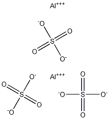 Aluminum sulfate Struktur