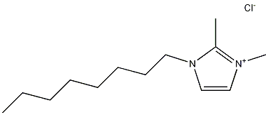 1-octyl-2,3-dimethylimidazolium chloride Struktur