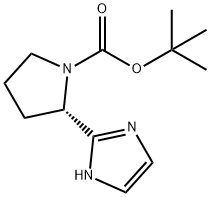 (S)-tert-butyl 2-(1H-imidazol-2-yl)pyrrolidine-1-carboxylate Struktur