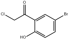 1-(5-bromo-2-hydroxyphenyl)-2-chloroethanone Struktur