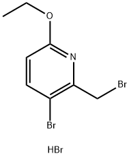 3-BROMO-2-(BROMOMETHYL)-6-ETHOXYPYRIDINE HYDROBROMIDE Struktur