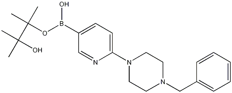 6-(4-Benzyl-1-piperazino)pyridine-3-boronic acid pinacol ester, 95% Struktur