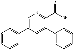 3,5-Diphenylpyridine-2-carboxylic acid Struktur