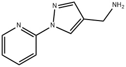 (1-pyridin-2-yl-1H-pyrazol-4-yl)methylamine Struktur