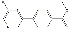 METHYL 4-(6-CHLORO-PYRAZIN-2-YL)-BENZOATE Struktur