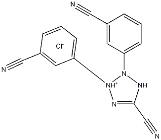 5-Cyano-2,3-bis(3-cyanophenyl)-2H-tetrazolium chloride Struktur