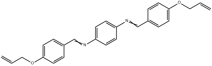 N,N'-Bis[[4-(2-propen-1-yloxy)phenyl]methylene]-1,4-benzenediamine Struktur