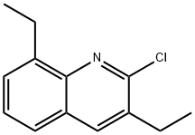 2-CHLORO-3,8-DIETHYLQUINOLINE Struktur