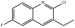 2-CHLORO-3-ETHYL-6-FLUOROQUINOLINE Struktur