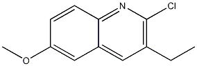 2-CHLORO-3-ETHYL-6-METHOXYQUINOLINE Struktur