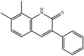 7,8-DIMETHYL-3-PHENYL-2-QUINOLINOL Struktur