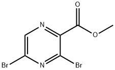 Methyl 3,5-dibromopyrazine-2-carboxylate Struktur