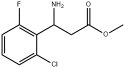 methyl 3-amino-3-(2-chloro-6-fluorophenyl)propanoate Struktur