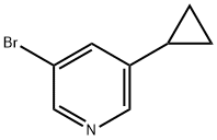 3-BROMO-5-CYCLOPROPYLPYRIDINE Struktur