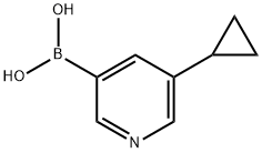 5-CYCLOPROPYLPYRIDIN-3-YLBORONIC ACID Struktur