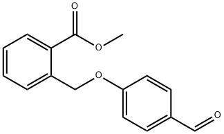 BENZOIC ACID, 2-[(4-FORMYLPHENOXY)METHYL]-, METHYL ESTER Struktur