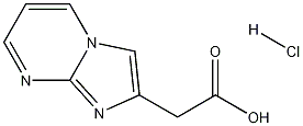 イミダゾ[1,2-A]ピリミジン-2-酢酸塩酸塩 化學(xué)構(gòu)造式