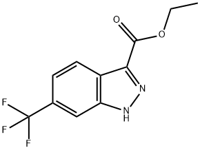 ethyl 6-(trifluoromethyl)-1H-indazole-3-carboxylate Struktur