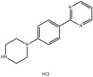 2-(4-(piperazin-1-yl)phenyl)pyrimidine hydrochloride Struktur