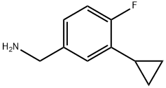 (3-cyclopropyl-4-fluorophenyl)methanamine Struktur