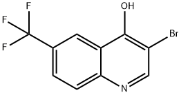 3-Bromo-4-hydroxy-6-trifluoromethylquinoline Struktur