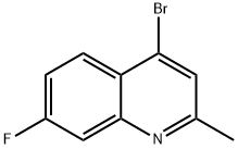 4-BROMO-7-FLUORO-2-METHYLQUINOLINE Struktur