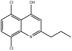 5,8-DICHLORO-2-PROPYL-4-QUINOLINOL Struktur