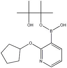 2-(CYCLOPENTYLOXY)PYRIDINE-3-BORONIC ACID PINACOL ESTER Struktur