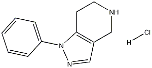 1-PHENYL-4,5,6,7-TETRAHYDRO-1H-PYRAZOLO[4,3-C]PYRIDINE HYDROCHLORIDE Struktur