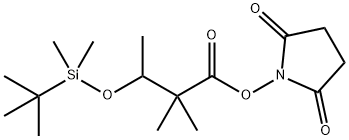 N-(3-叔丁基二甲基甲硅烷氧基-2,2-二甲基丁酰氧基)琥珀酰亞胺, 1076199-64-8, 結構式