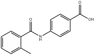 4-[(2-methylbenzoyl)amino]benzoic acid Struktur