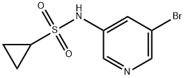 N-(5-bromopyridin-3-yl)cyclopropanesulfonamide Struktur