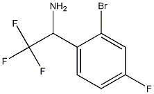 Benzenemethanamine, 2-bromo-4-fluoro-.alpha.-(trifluoromethyl)- Struktur