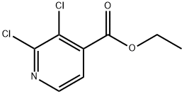 2,3-Dichloropyridine-4-carboxylic acid ethyl ester Struktur