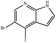 5-Bromo-4-iodo-1H-pyrrolo[2,3-b]pyridine Struktur