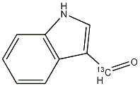 Indole-3-carboxaldehyde-13C Struktur