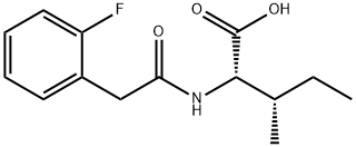 N-[2-(2-Fluorophenyl)acetyl]-isoleucine Struktur