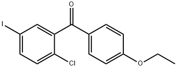 (2-Chloro-5-iodophenyl)(4-ethoxyphenyl)methanone Struktur