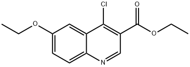 4-Chloro-6-ethoxyquinoline-3-carboxylic acid ethyl ester Struktur