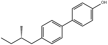 (S)-(+)-4'-(2-Methylbutyl)-[1,1'-biphenyl]-4-ol Struktur