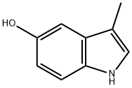 5-HYDROXY-3-METHYLINDOLE Struktur