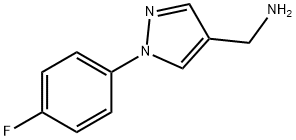 (1-(4-fluorophenyl)-1H-pyrazol-4-yl)methanamine Struktur