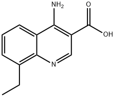 4-Amino-8-ethylquinoline-3-carboxylic acid Struktur