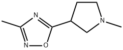 3-Methyl-5-(1-methylpyrrolidin-3-yl)-1,2,4-oxadiazol Struktur